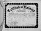Amerikaanse huwelijksakte H M Roes en S Croockewit op 24 mrt 1913 in Spokane, Washington (USA) 