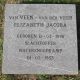Grafsteen watersnoodramp E.J. van der Veer