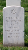 Grafsteen S J de Simone op Golden Gate National Cemetery, San Bruno, San Mateo County, California, USA 