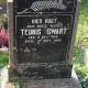 Grafsteen T Swart op begraafplaats Midsland